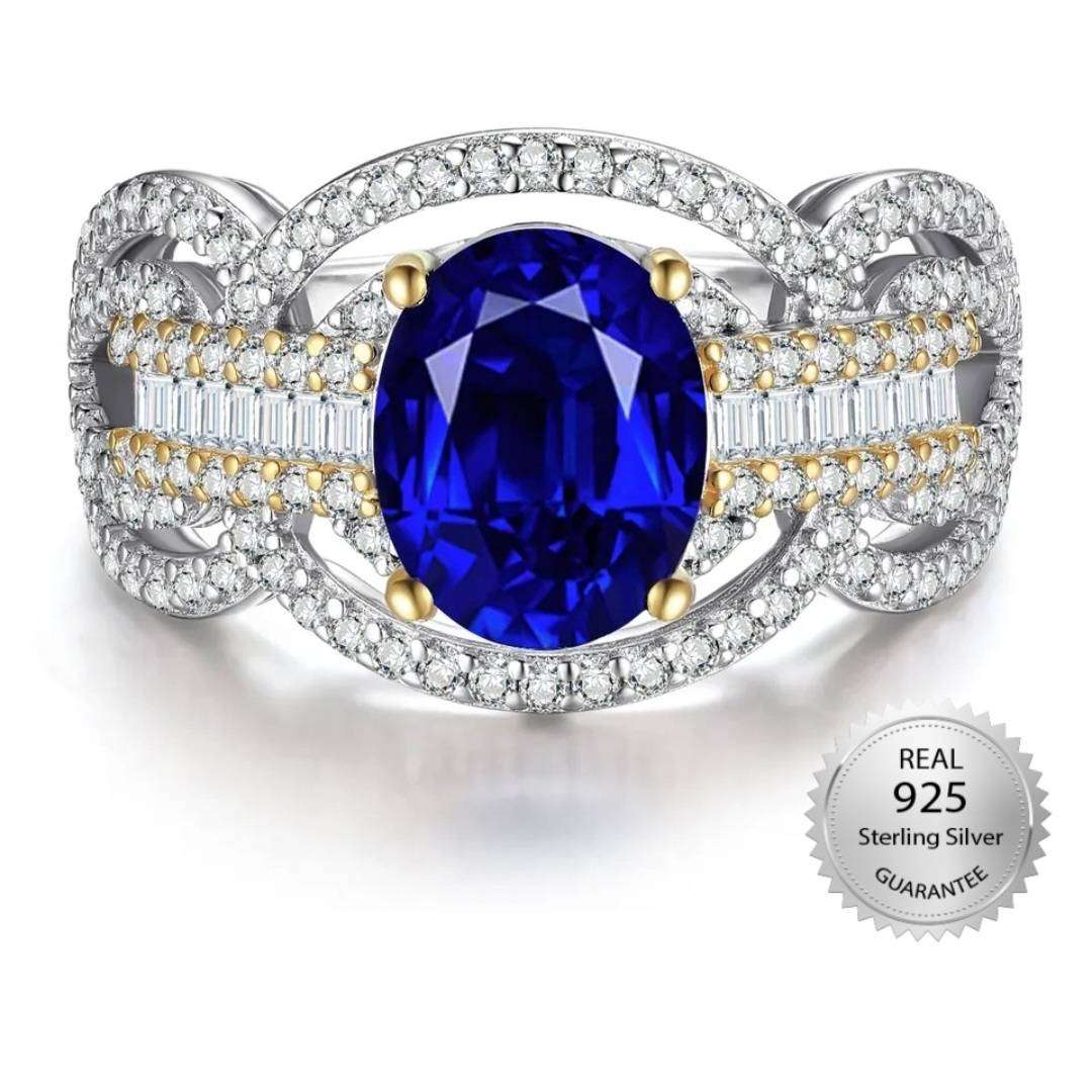 Blue Sapphire Engagement Ring