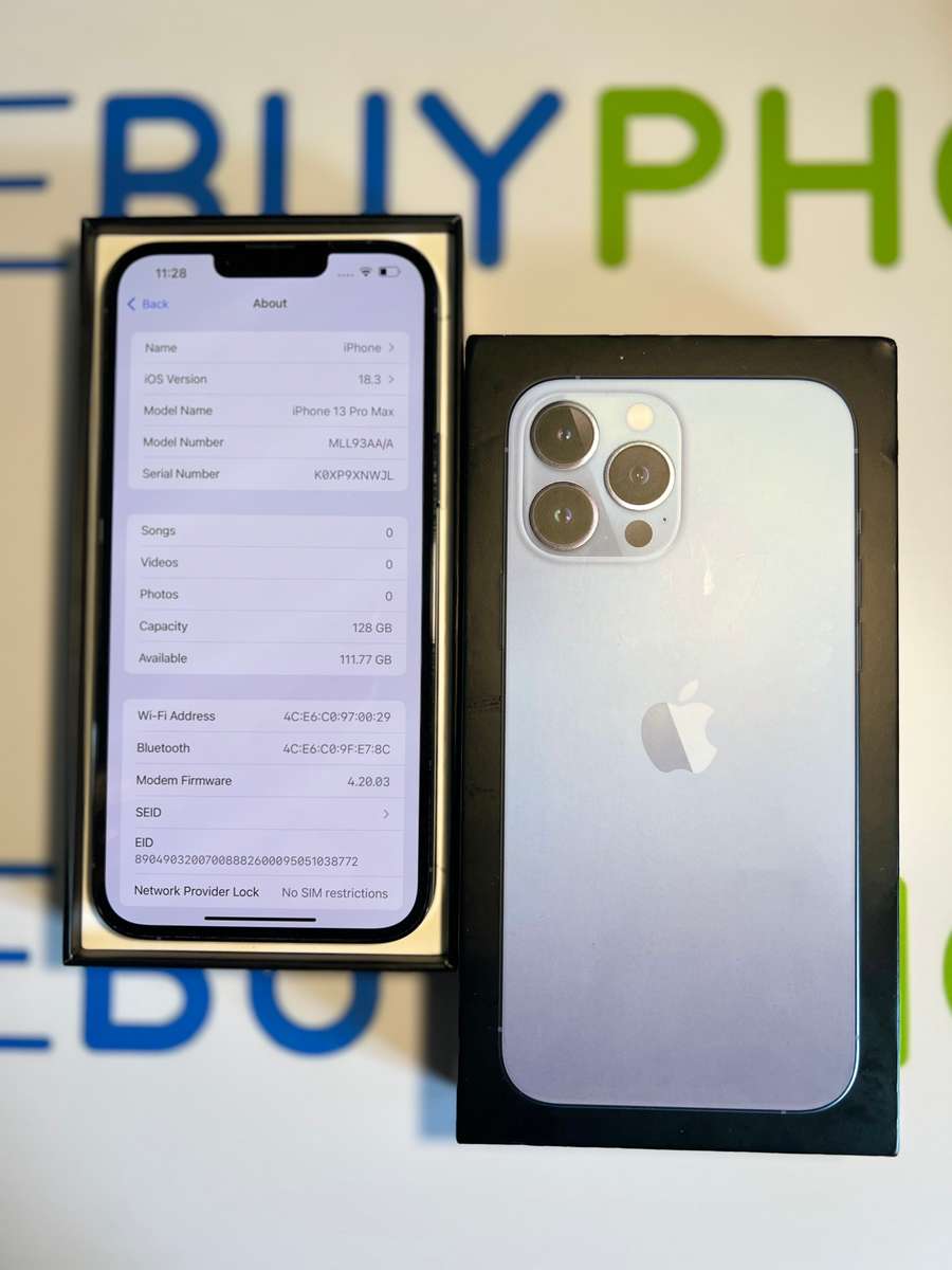 Apple iPhone 13 Pro Max 128GB Sierra Blue CPO