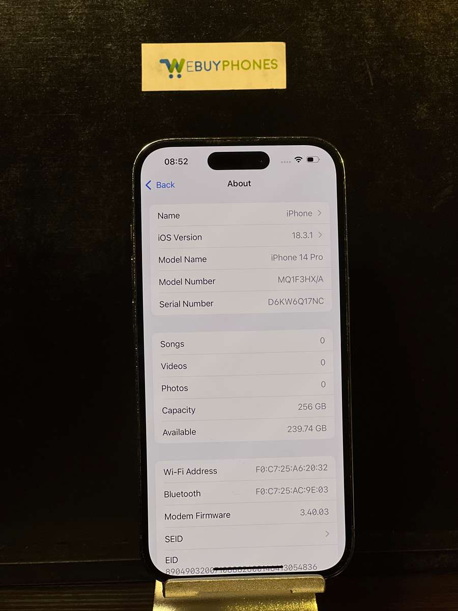 Apple iPhone 14 pro 256GB Deep purple for sale!