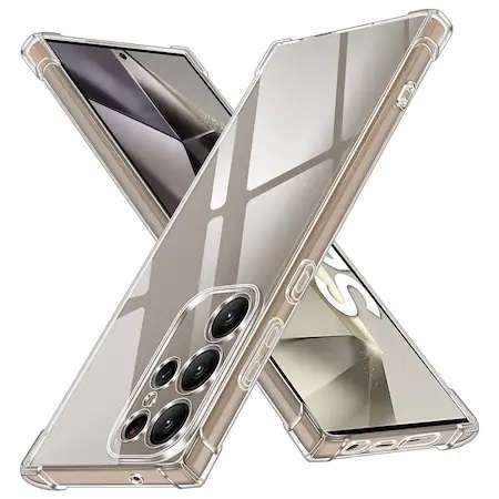 Samsung S24 Ultra- Protective Shockproof Transparent Gel Case