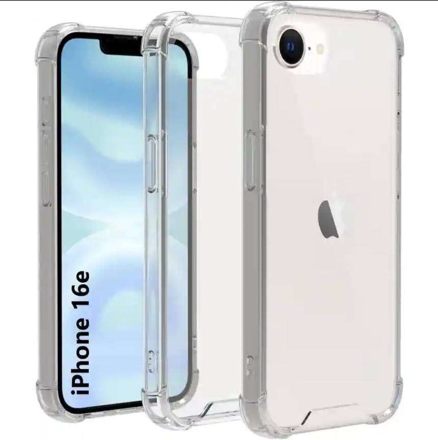Iphone 16E 6.1" - Protective Shockproof Transparent Gel Case