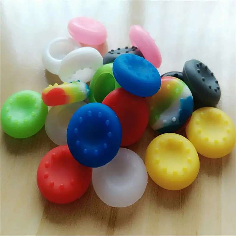 Analog thumb rubber grips compatible with playstation 3 and xbox 360 controllers - assorted colours