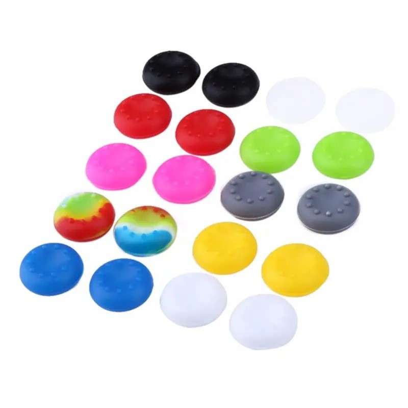 Analog thumb rubber grips compatible with playstation 3 and xbox 360 controllers - assorted colours