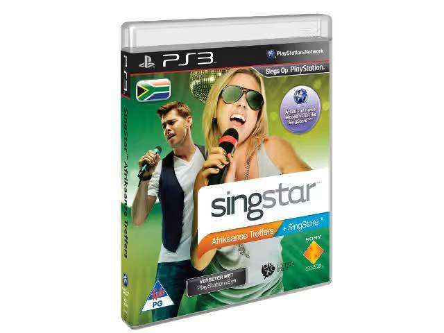 ps2/ ps3 Singstar Wired Mics 1X PS3 GAME BUNDLE -Singstar Afirkaanse Treffers