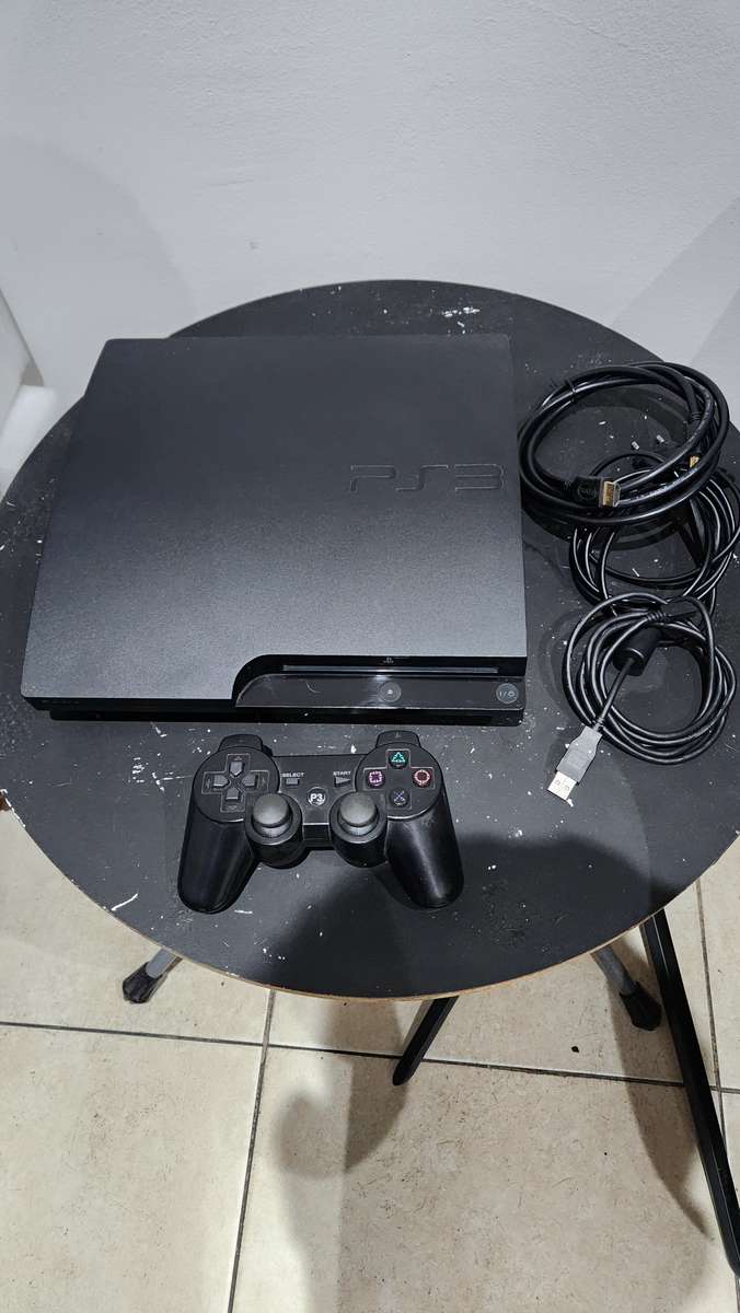 Ps3 slim 250gb console with 1controller and cables - Great deal!