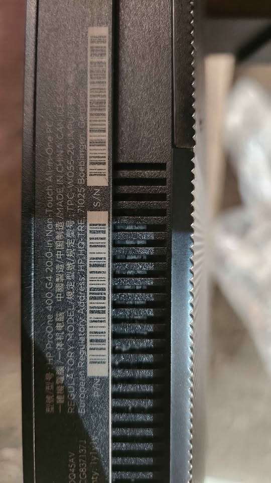 Hp Pro One 400 G4 - all-in-one- (20") - Hexa Core i5 8th gen, 8gb ram 256gb ssd