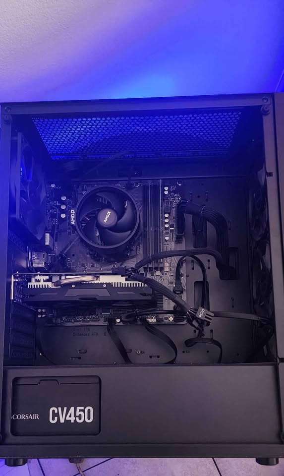 Gaming pc - Antec NX290 - AMD ryzen 5, 16gb ram, 120gb ssd + 1tb hdd, AMD RX580 8gb ddr5