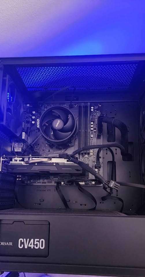 Gaming pc - Antec NX290 - AMD ryzen 5, 16gb ram, 120gb ssd + 1tb hdd, AMD RX580 8gb ddr5