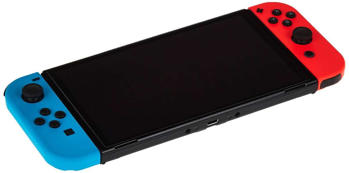 Nintendo Switch Console OLED with Fifa 25 + pouch - Red and Blue
