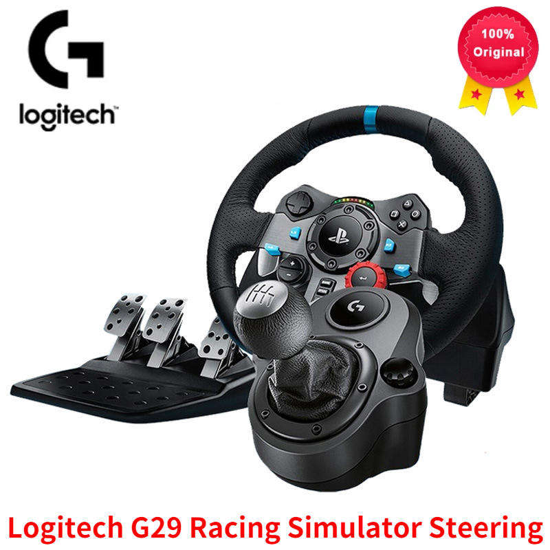 Logitech G29 Driving Force Racing Steering Wheel and Pedals, with Shifter - Pc /Ps3/ Ps4 /Ps5
