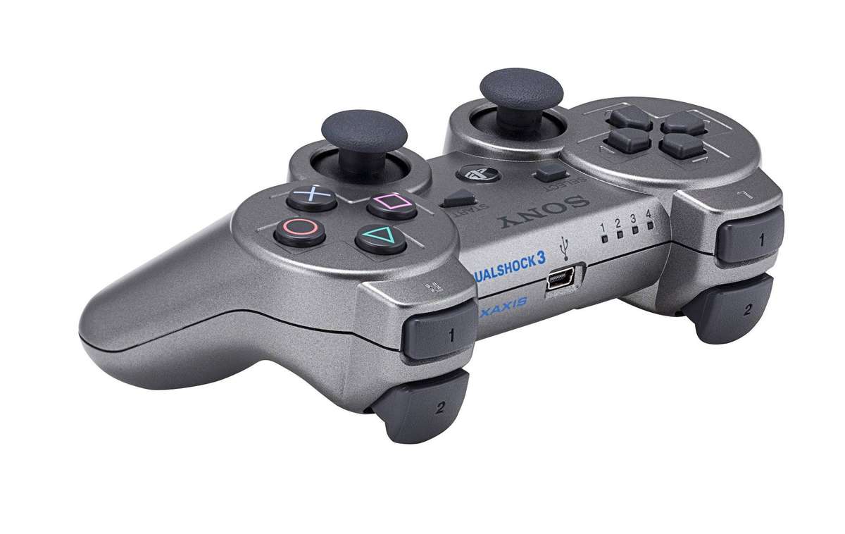 PS3 wireless DualShock controller - gun metal