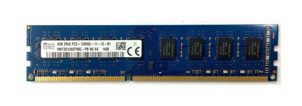S K hynix 4gb 2Rx8 pc3-12800U -11-12-B1 ddr3 Ram- desktop ram