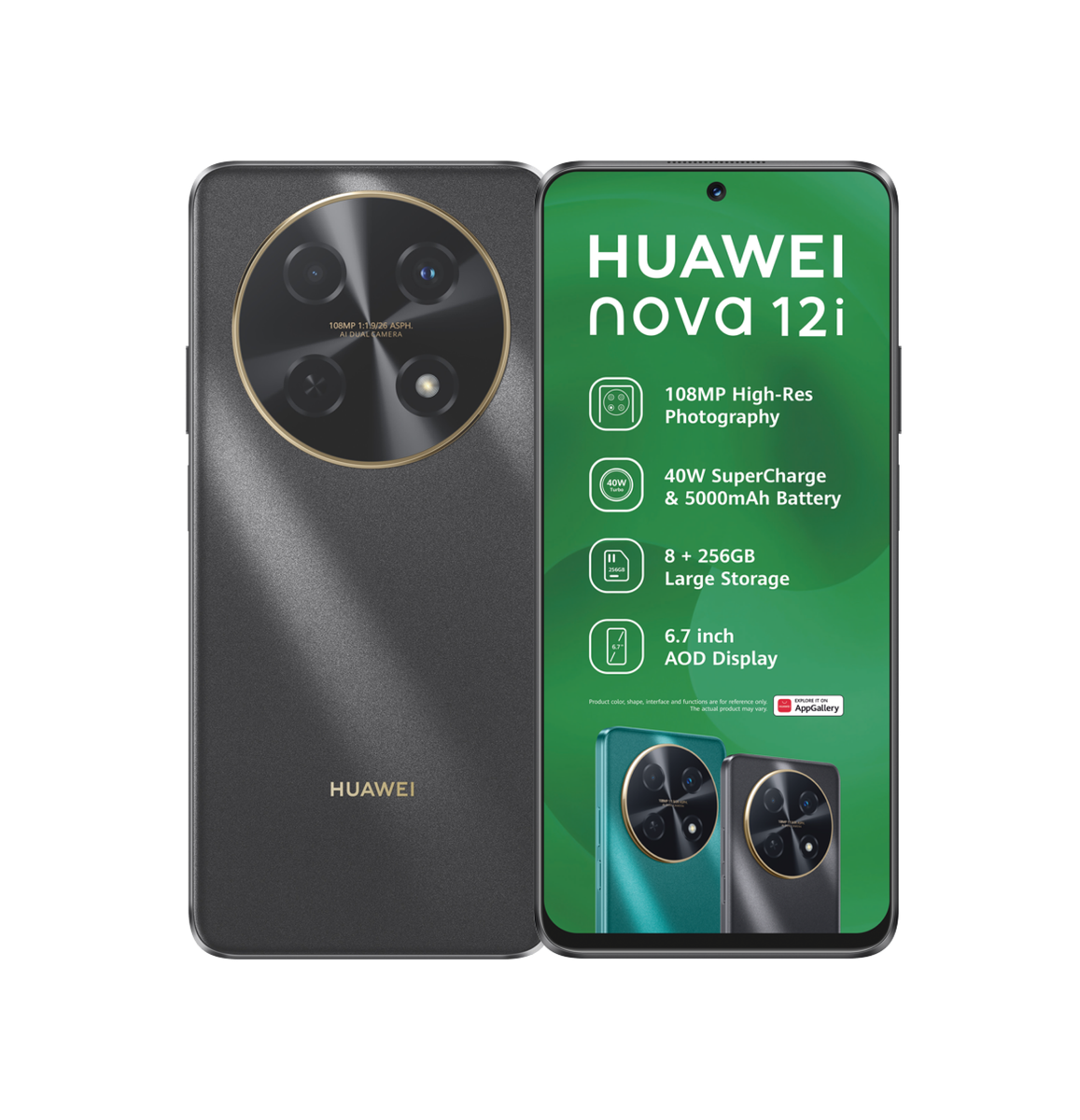 Huawei Nova 12i 256GB Dual Sim - Black