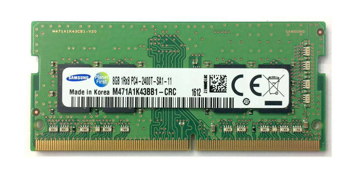 Samsung - 8gb ddr4 ram 1Rx8 pc4- 2400T -SA1 -11 Sodimm - laptop ram