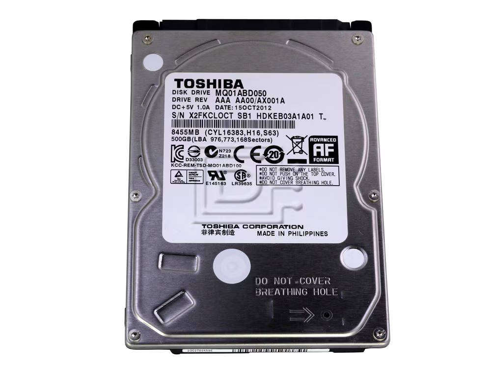 Toshiba (500GB) 2.5` Internal Laptop Hard Drive- mq01abd050