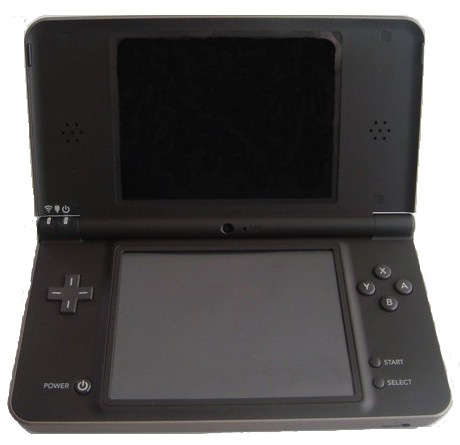 Nintendo DSi XL handheld console with accessories and pouch - Bronze