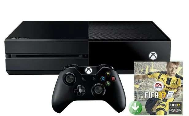 Xbox one 500GB with FIFA 17  1X Controller & Accessories- Black