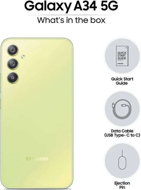 Samsung A34 5G Dual Sim 128GB - Awesome Lime (SM-A346E/DSN) - Boxed