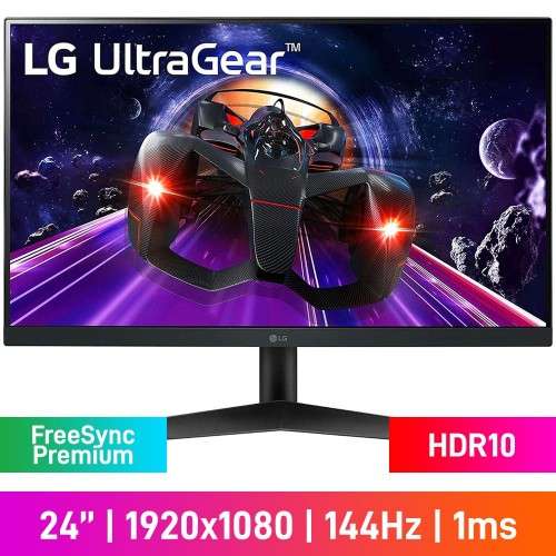 LG Ultra Gear 24GN60R 24" 144Hz 1ms Anti-Glare Full HD IPS (1920x1080) Freesync Gaming Monitor