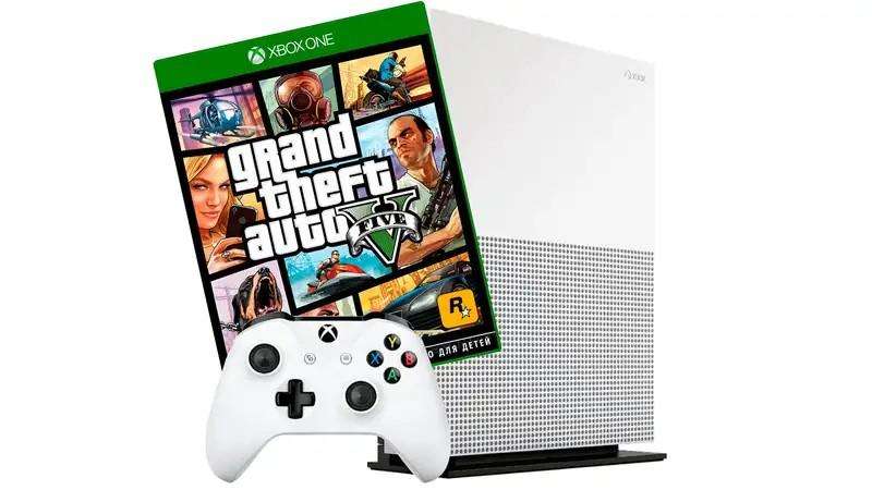 XBOX ONE S 1TB 4K UHD CONSOLE with Grand theft auto V