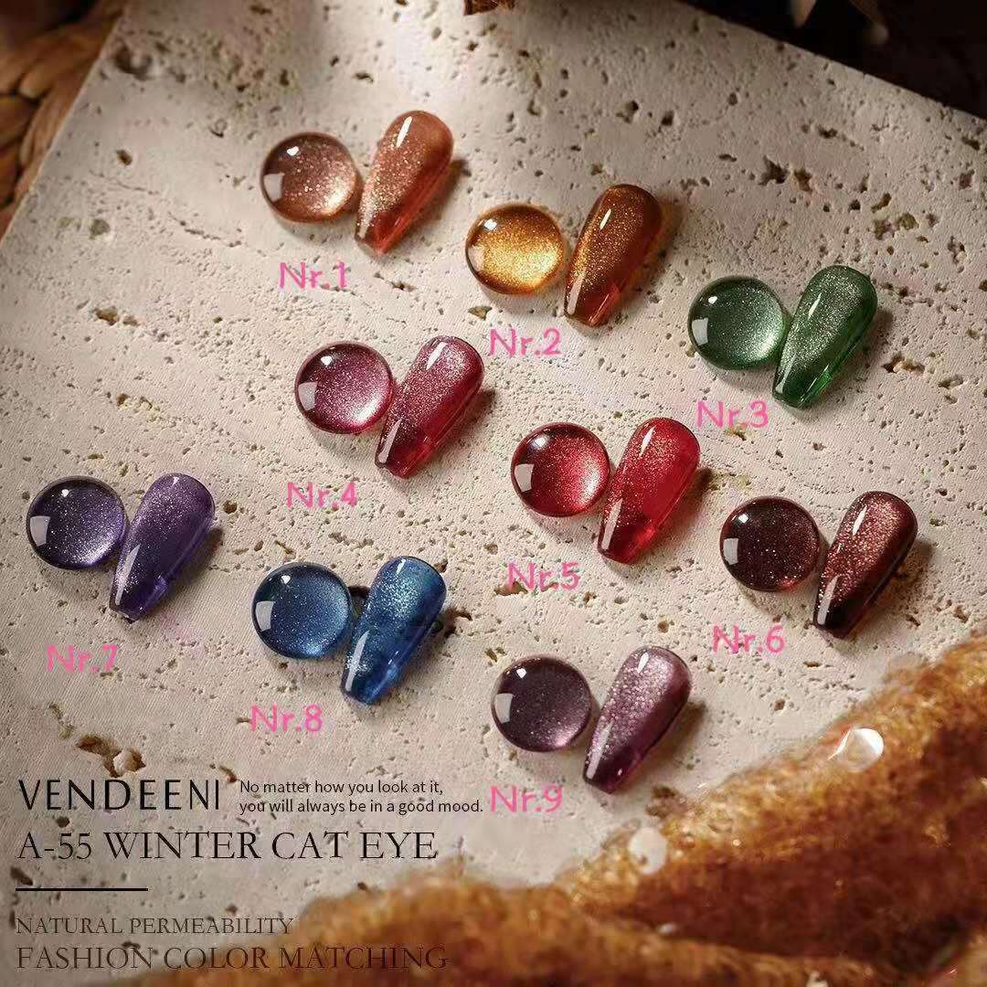 Vandeeni Winter Cat Eye UV/LED Gel Polish 15ml - A55 - message number