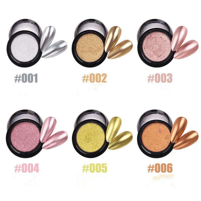 Solid Chrome Mirror Powder-   MESSAGE POT NUMBER