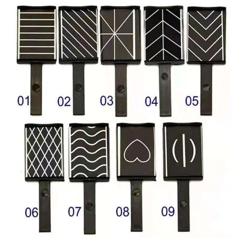 Black Pattern Magnet message number