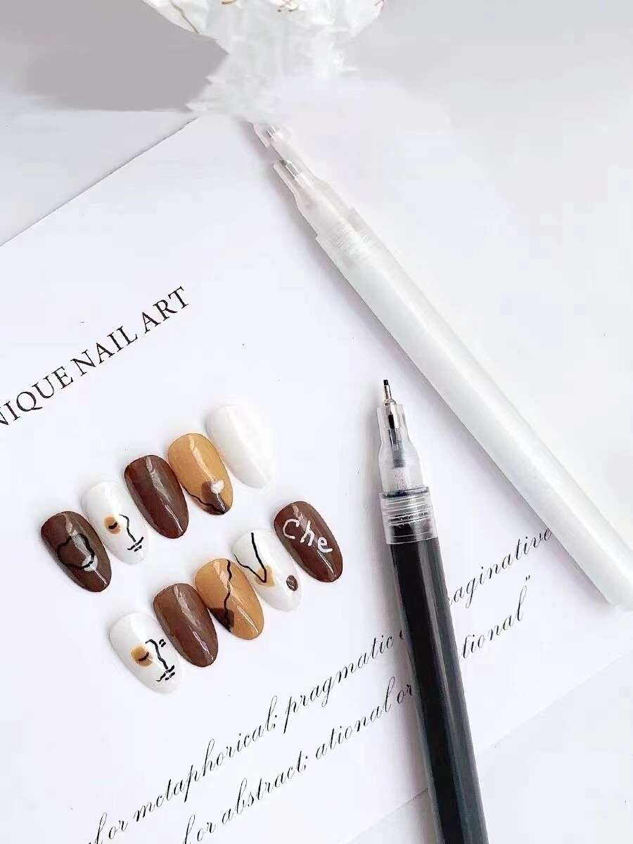 Nail Draw Art Pen -  Purple