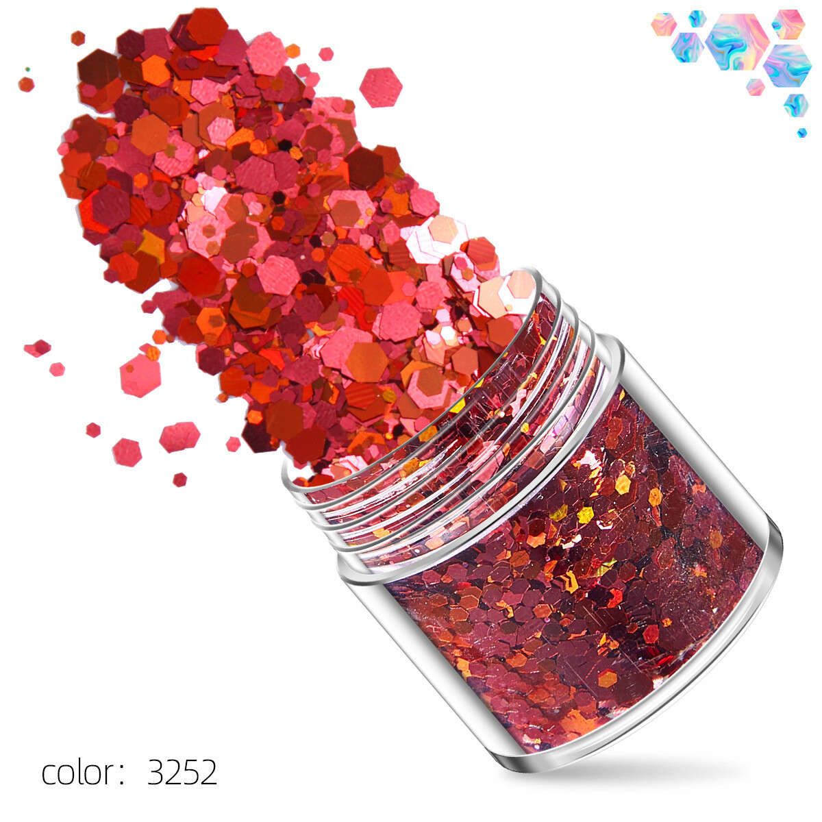 12 Bottles Glitter 10g