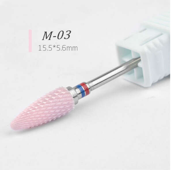 Pink Ceramic drill bits message number of drill bit