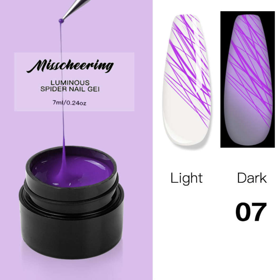 Luminous Spider Gel 7ml Message number