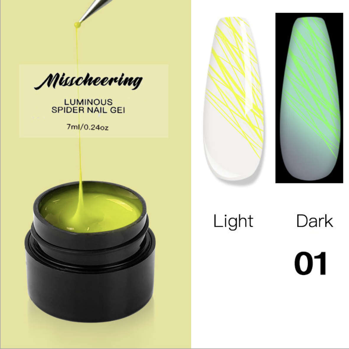 Luminous Spider Gel 7ml Message number