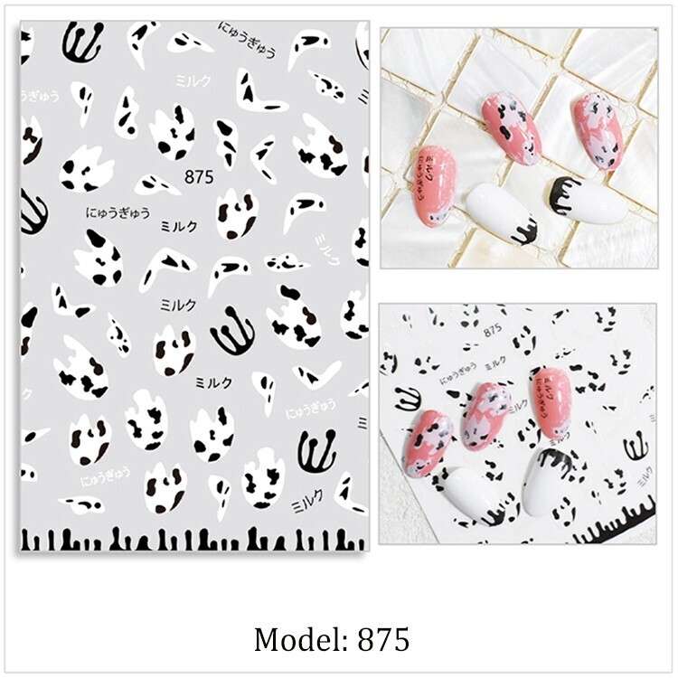 Nail Sticker - JO875 Cow