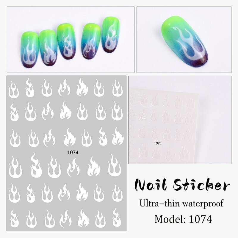 Nail Sticker - JO1074 Flame
