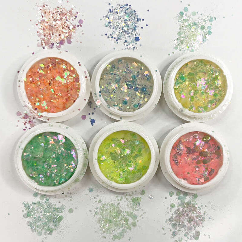 6pcs Shinning Glitter -2