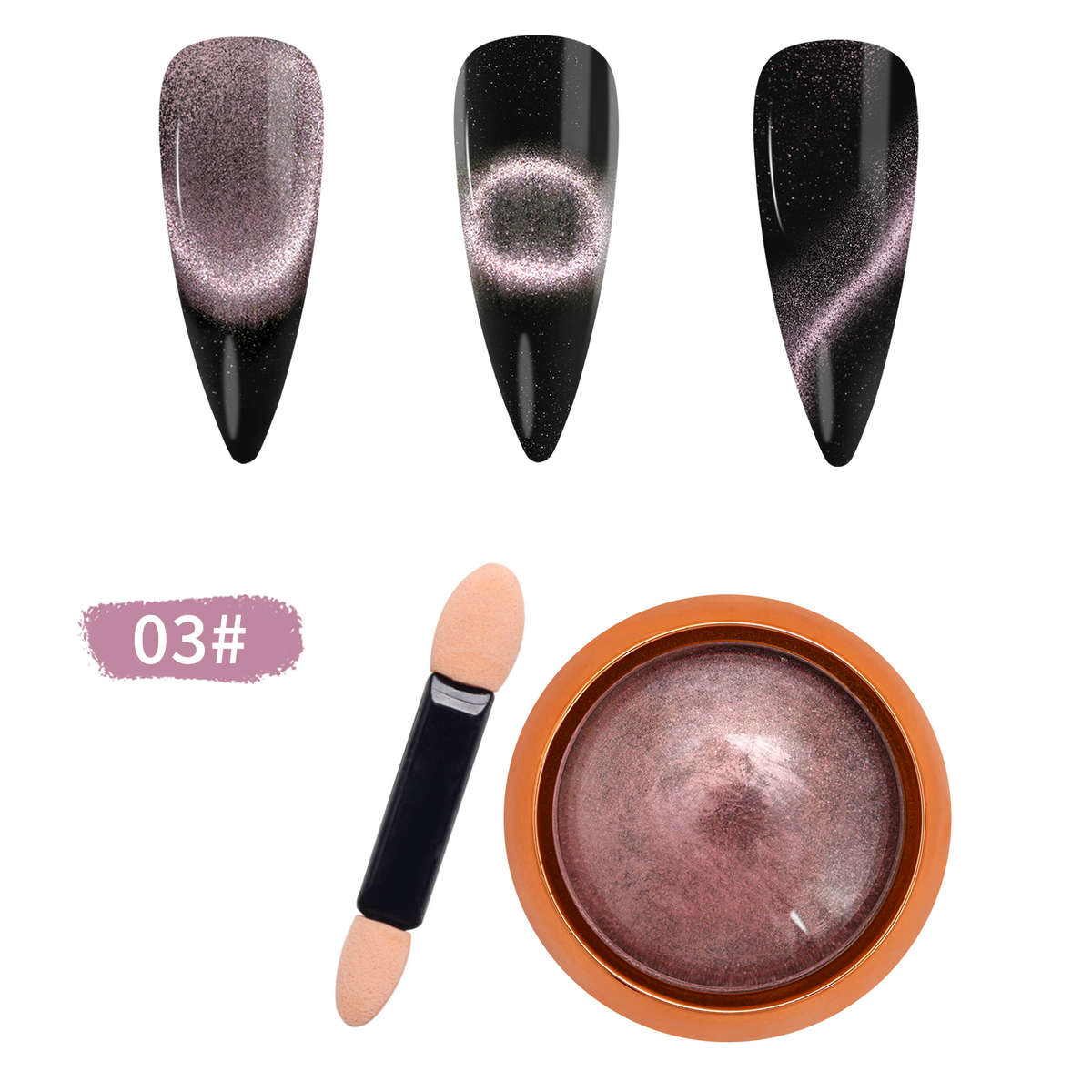 9D Cat Eye Powder message number