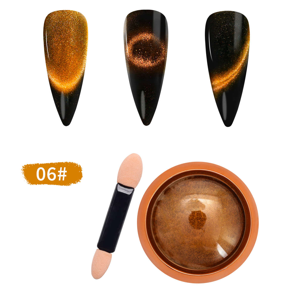 9D Cat Eye Powder message number