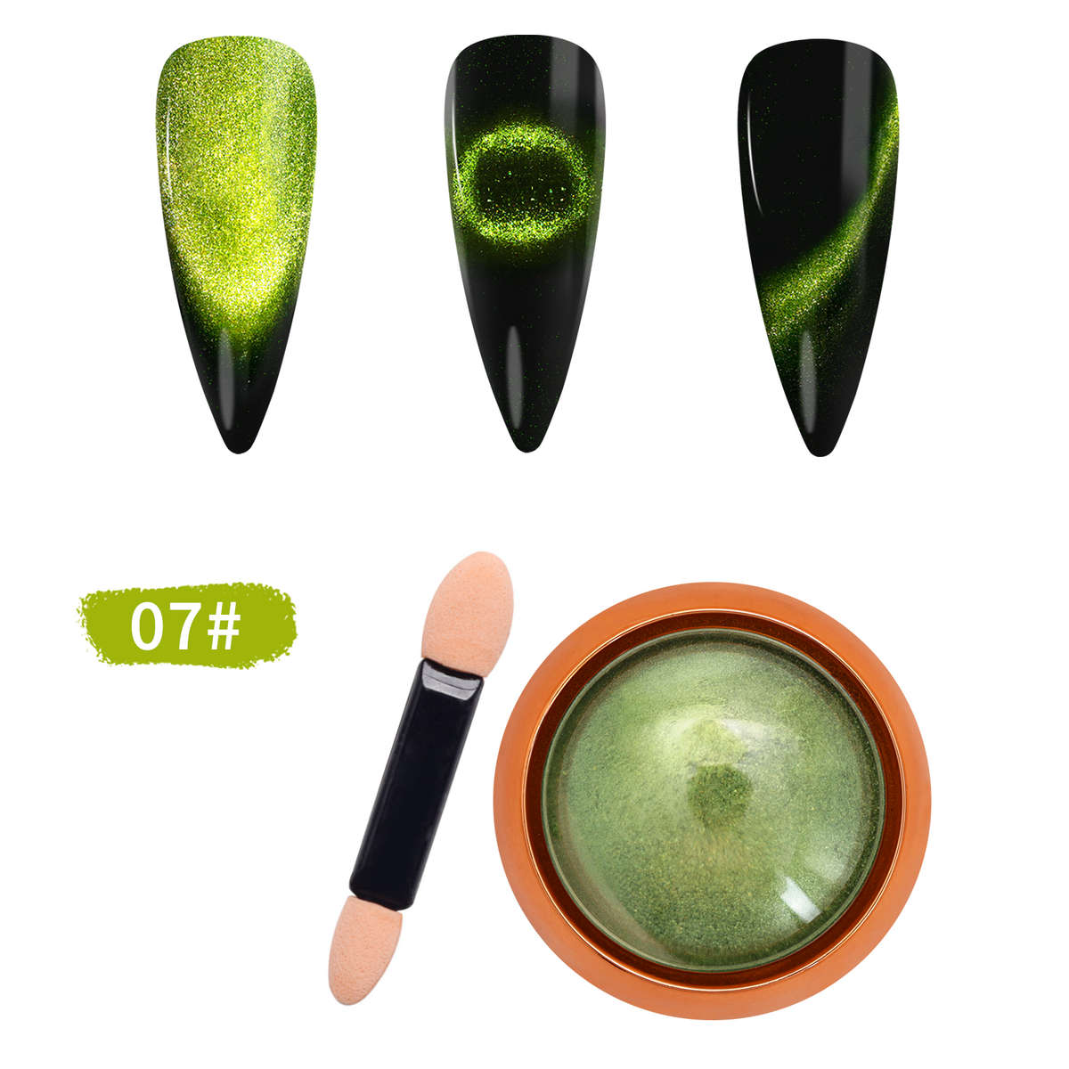 9D Cat Eye Powder message number