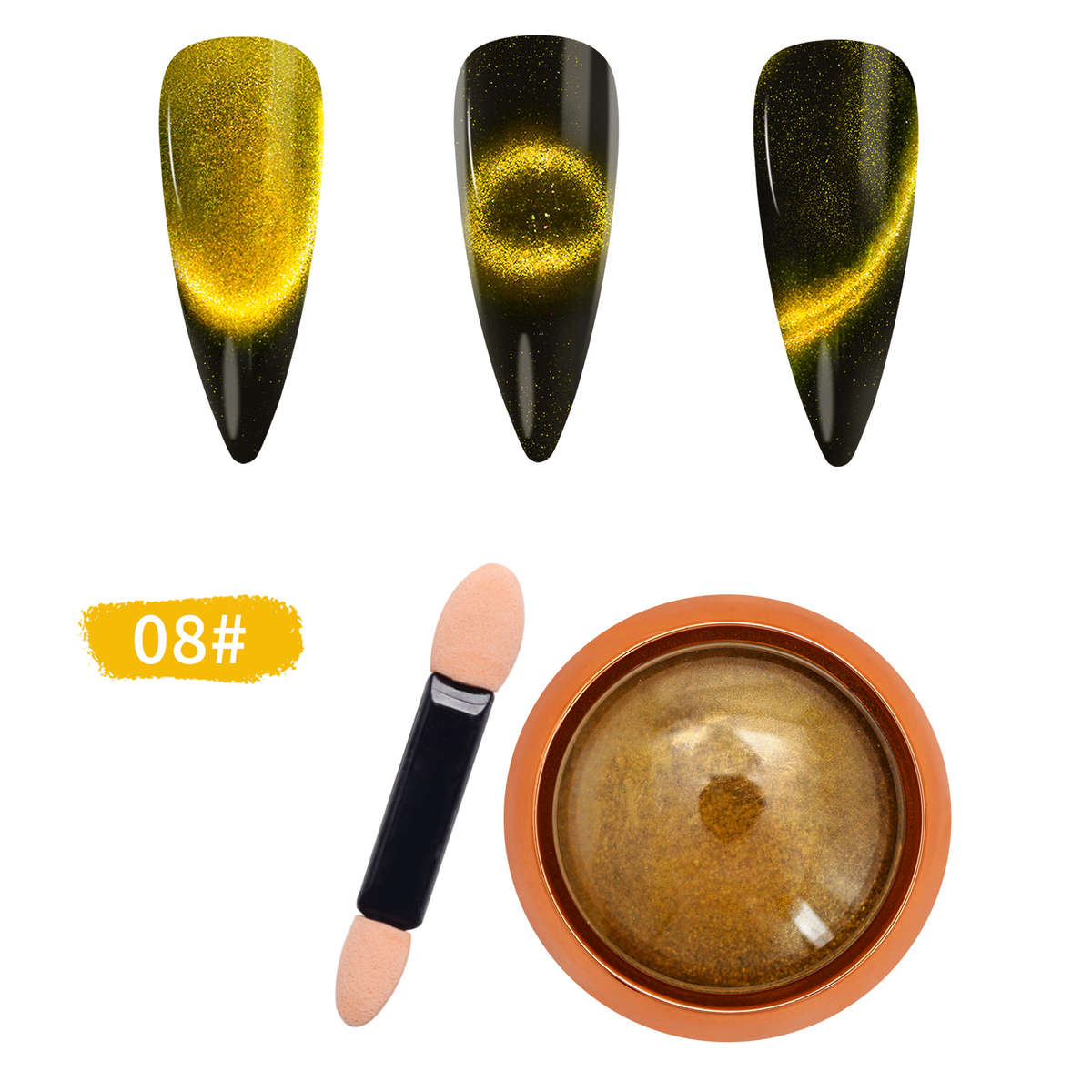 9D Cat Eye Powder message number