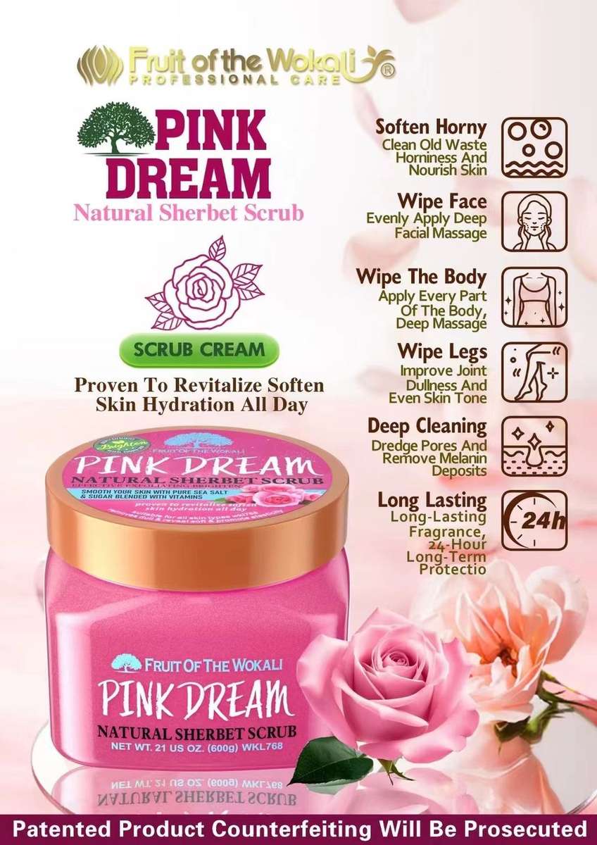 600g Sherbet Body Scrub- message the name