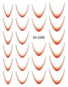 3D relief - style nail sticker - SD2200
