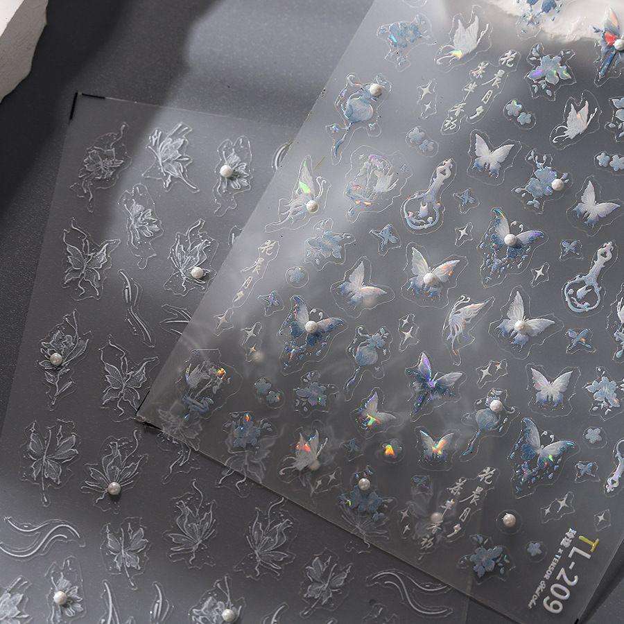 5D Butterfly Nail Jelly Sticker TL-209