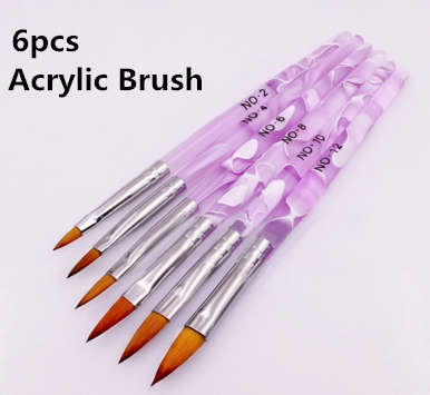 6pcs Acrylic Brush