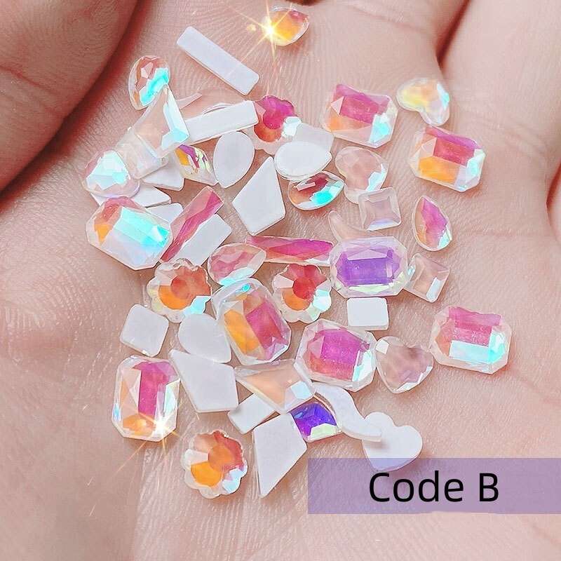 Mixed 50pcs Shaped Rhinestone-B