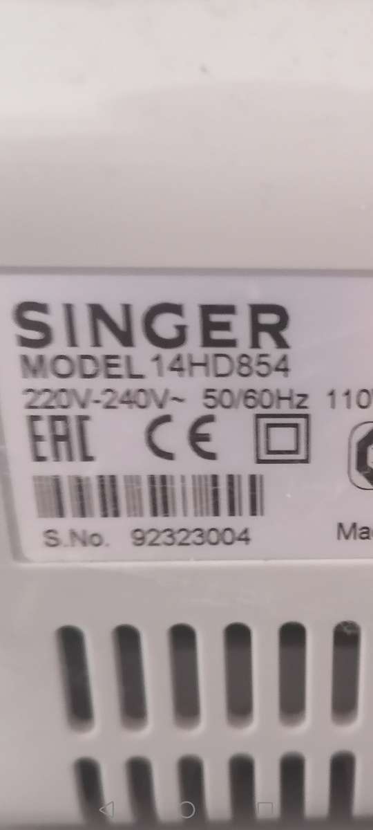 Singer Over-locker Heavy Duty 14HD854