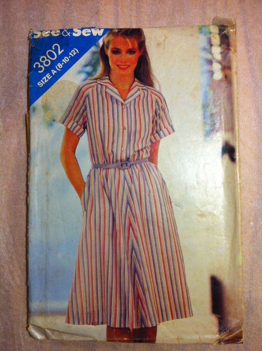 See & Sew 3802 Dress. Size 8,10,12. Cut on 12. Complete