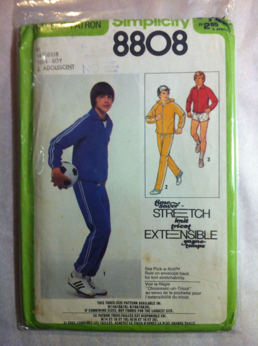 Simplicity 8088 Teens Hoodie, Pants & Shorts. Size 14,16,18. Complete Uncut F/F