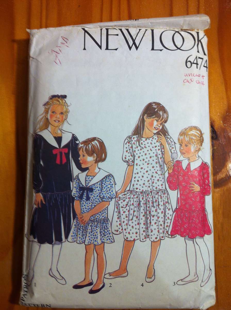 New Look 6474 Toddlers Dress. Cut on Size 4 / Chest 56cm. Complete