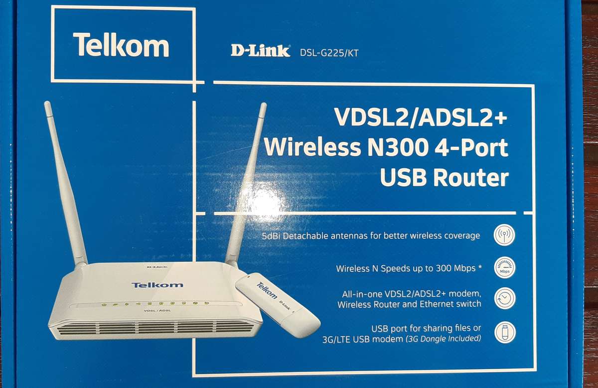 VDSL2 / ADSL2+Wireless N300 4-Port USB Router
