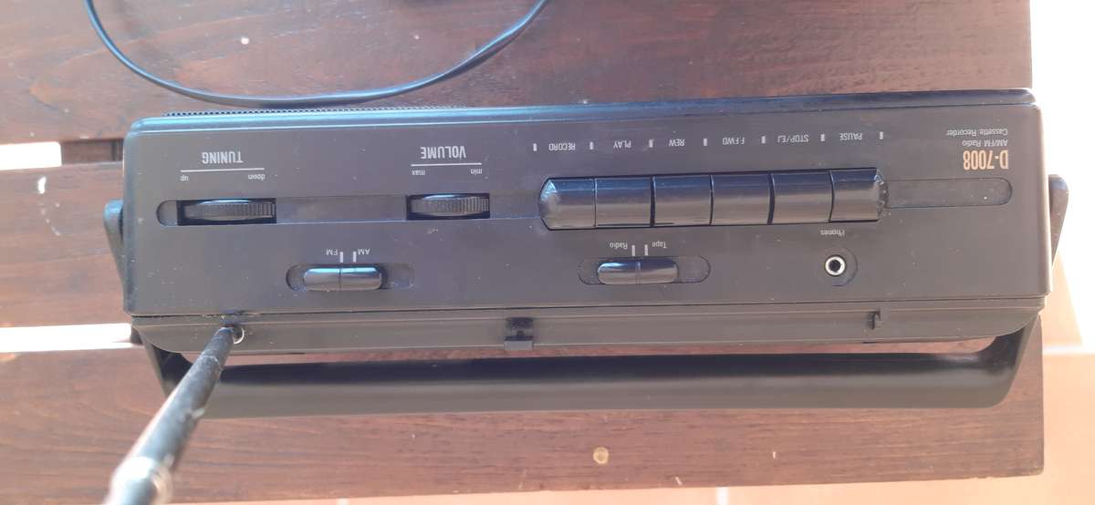 Vintage Philips D7008 Portable FM/AM Radio & Cassette Tape Player